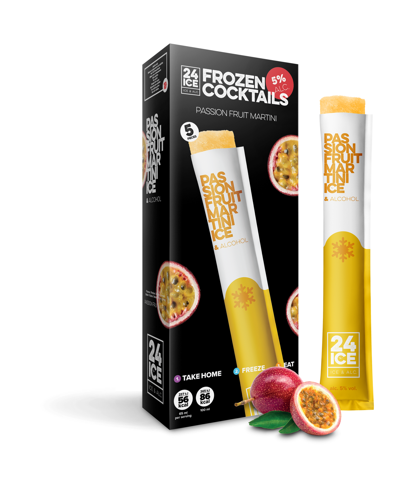 24 ICE PASSION FRUIT PACK - 5 unidades