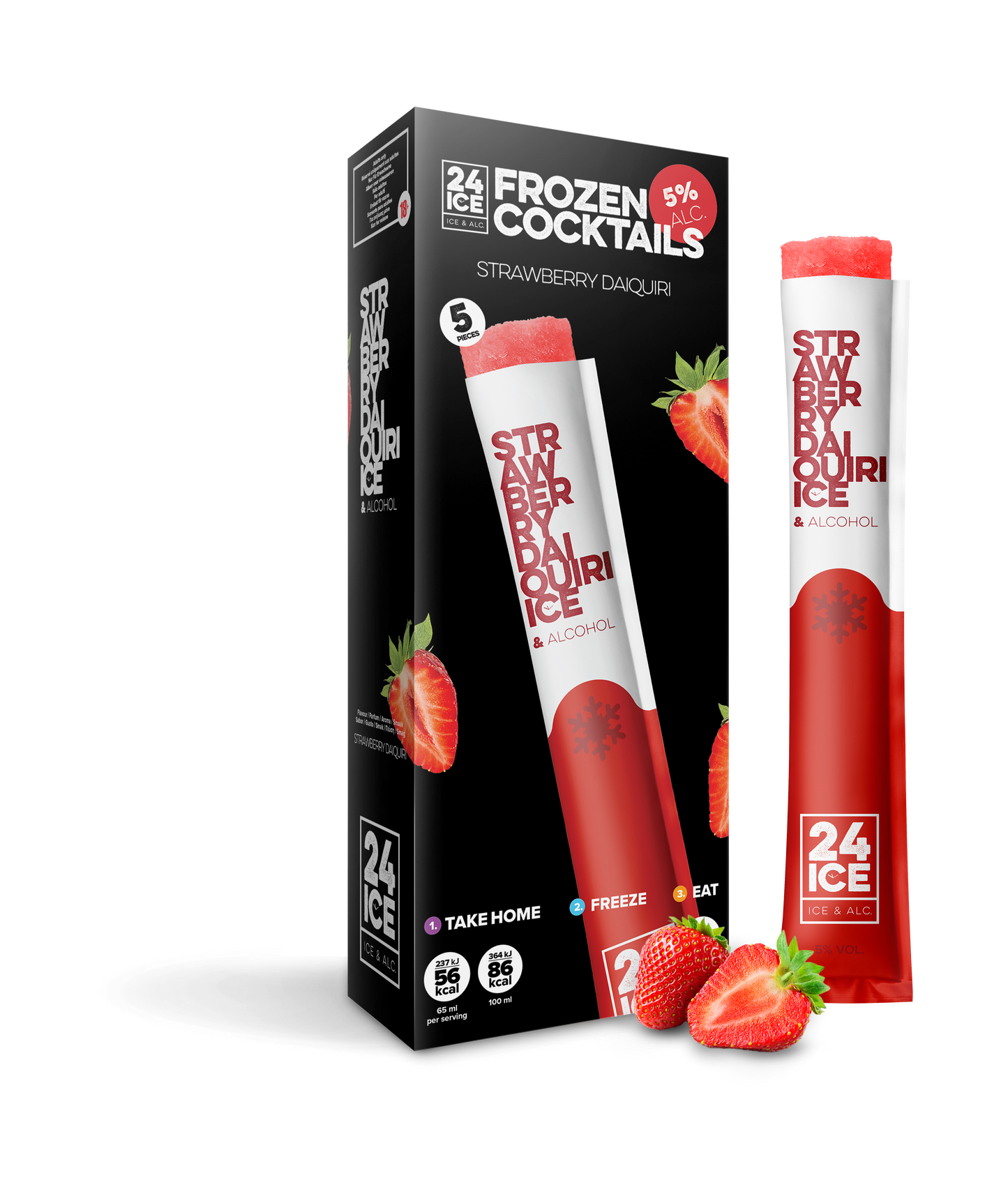 24 ICE STRAWBERRY DAIQUIRI PACK - 5 unidades