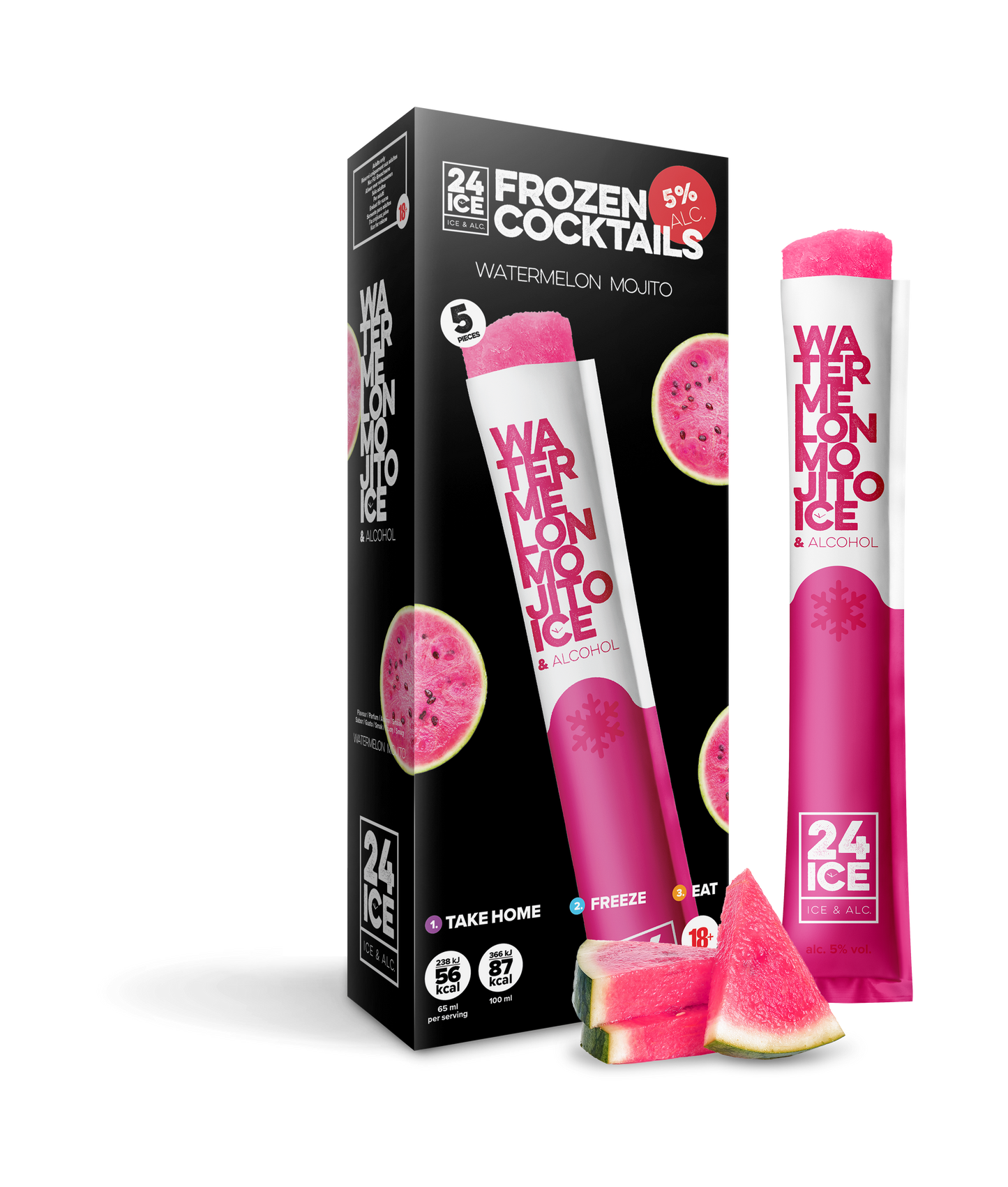24 ICE WATERMELON MOJITO PACK - 5 unidades